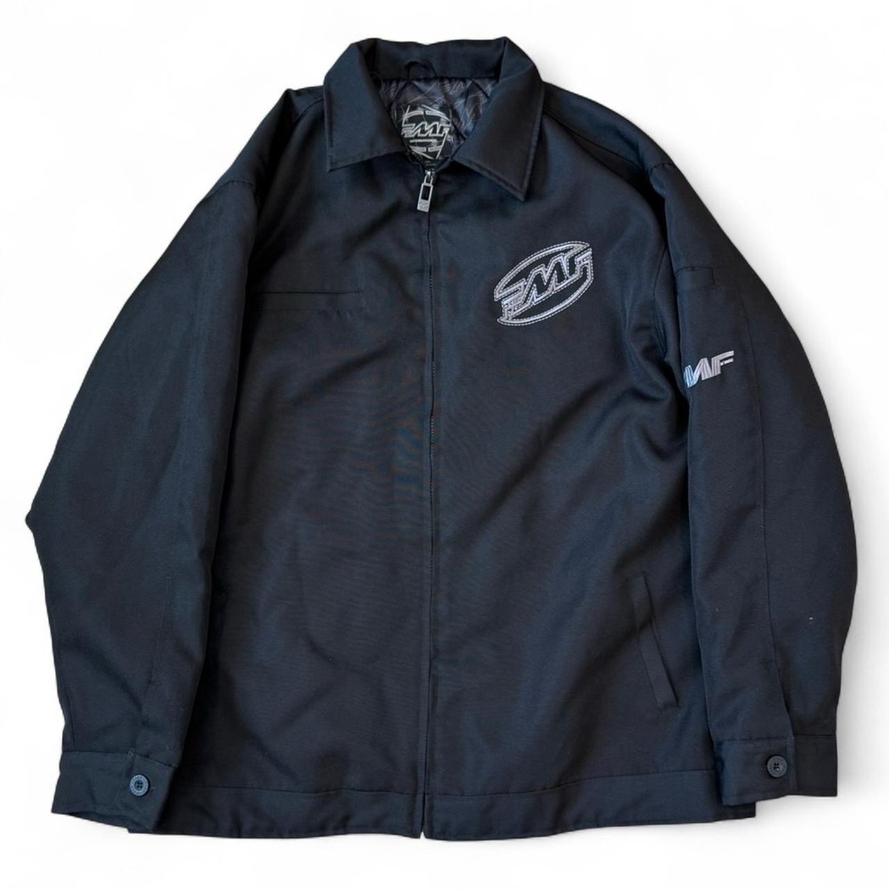 Vintage FMF International Racing Jacket Men's Size XXL Zip Up Quilted Lined Y2K
